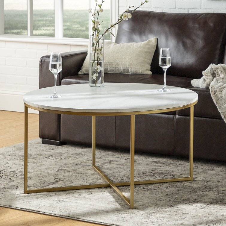 Coffee table on sale cross legs